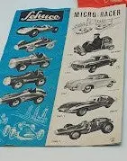 Original Schuco Micro Racer Insert Sheet Pamphlet Blue 1
