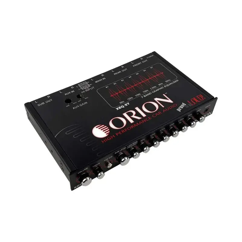 Orion Xeq-X7 7-Band Graphic Equalizer W/ Front Aux Input 1