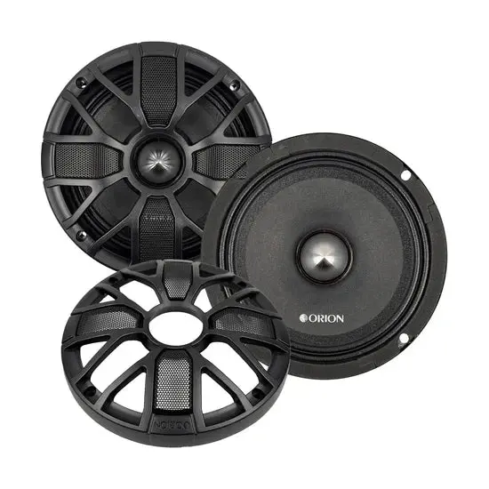 Orion Xsm655sl 6.5" 300W Rms Slim Ultra Efficient Midrange Speakers (Pair) 1