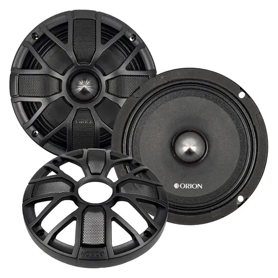 Orion Xsm805sl 8" 350W Rms Slim Ultra Efficient Midrange Speakers (Pair) 1