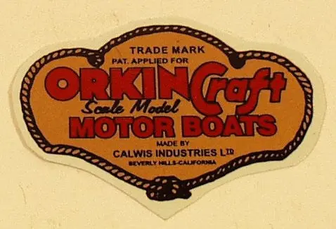 Orkin Craft Motor Boats Decal 1-3/4" 1