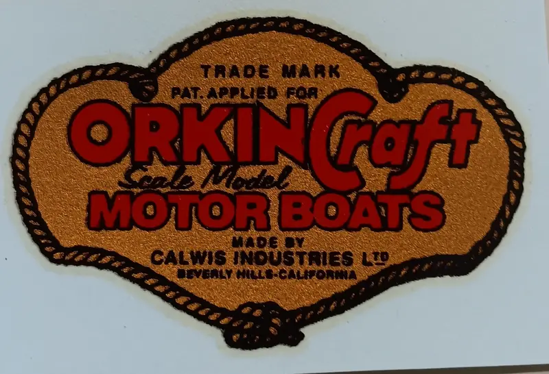 Orkin Craft Motor Boats Decal 2" Version 1