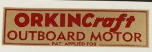 Orkin Craft Outboard Motor Decal 1
