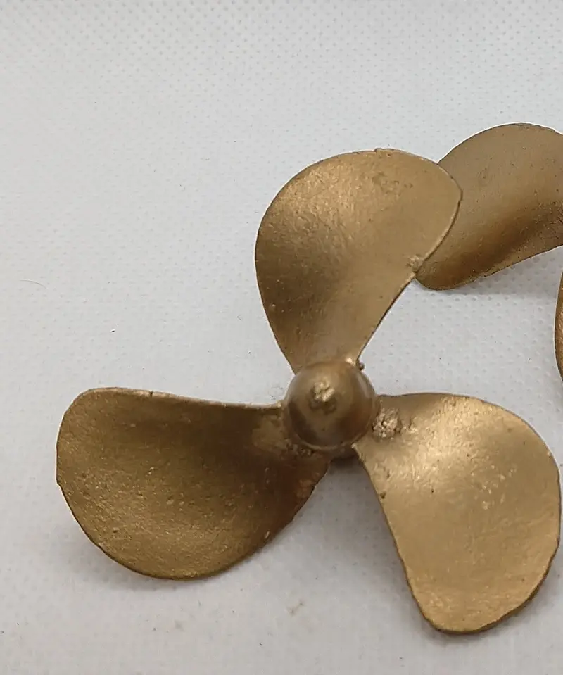 Orkin Toy Boat Three Blade Propeller :  Orkin Craft 2-1/4" Across. 1