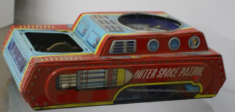 Outer Space Patrol Parts Piece 7-1/2" Missing Parts. Display Or Shelf Piece. 1