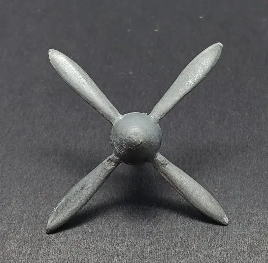 P-51 Ashtray Plane Prop : 4 Blade Propeller 2-2/8" 1