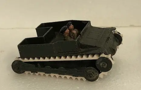 Pair Of Britains Vintage Toy Carden Loyd Tankette Tracks Model 1203A :  3/16" X 6.5" White Rubber 1
