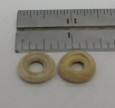 Pair Of White Tires : Tootsie Toy Barclay Dinky . 5/8 In. 1