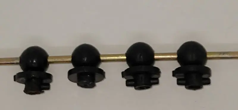 Plastic Toy Railing Stanchion For Trains And Toys. 4/8 X 3/8" (Set Of Four) 1