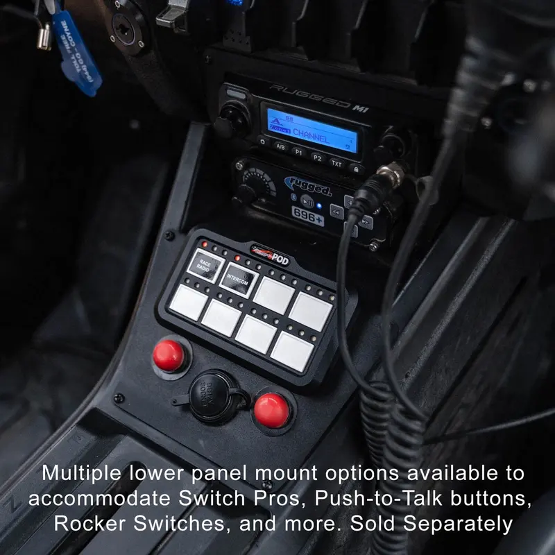 Polaris Rzr Pro Xp / Turbo R / Pro R – Complete Communication Kit With Bluetooth Intercom And 2-Way Radio 1