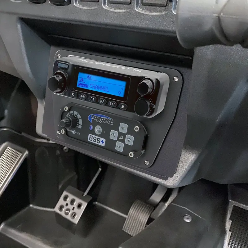 Polaris Rzr Xp 1000 – Complete Communication Kit With Bluetooth Intercom And 2-Way Radio 1