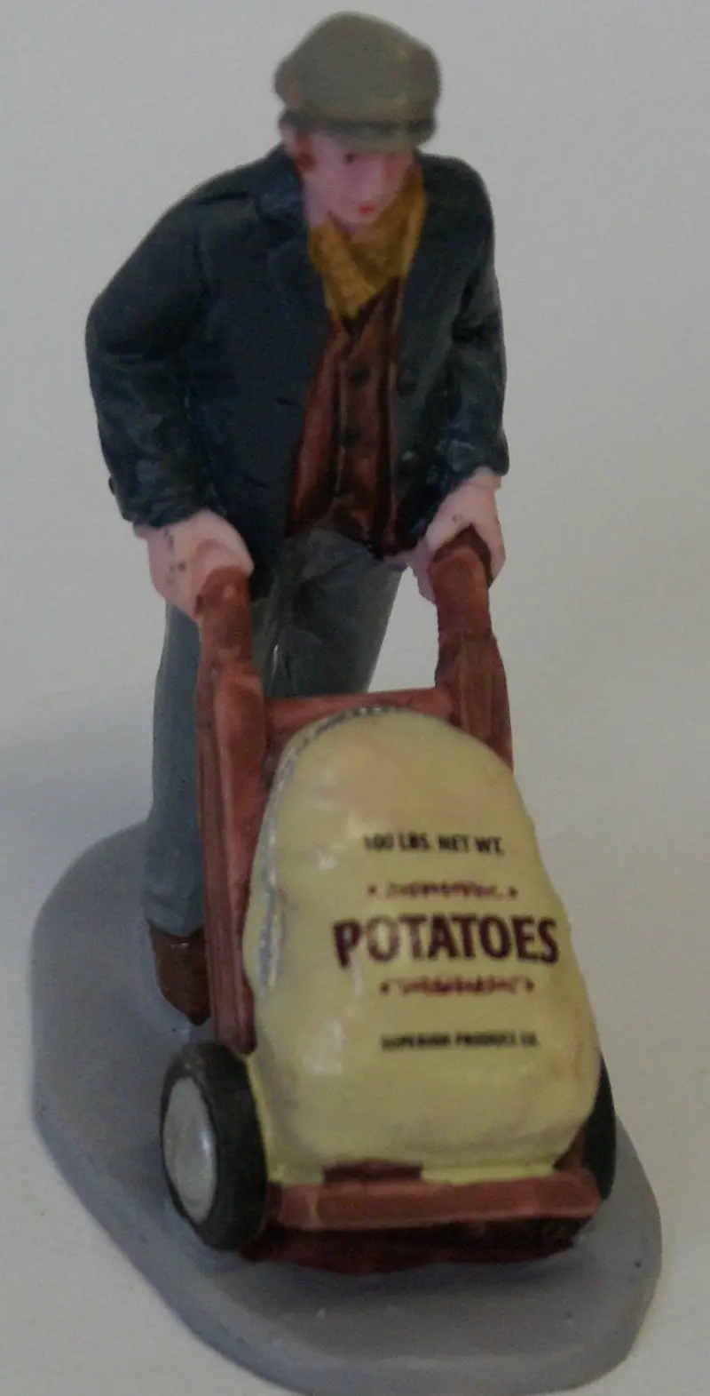 Potatoes Delivery Man With Car Train Display Figure 3" 1