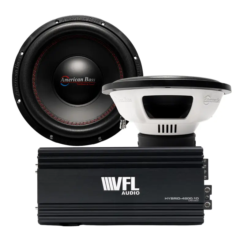 Power Pack: 2 Dx 15 Subwoofers + Vfl Hybrid 4800.1 Amplifier 1