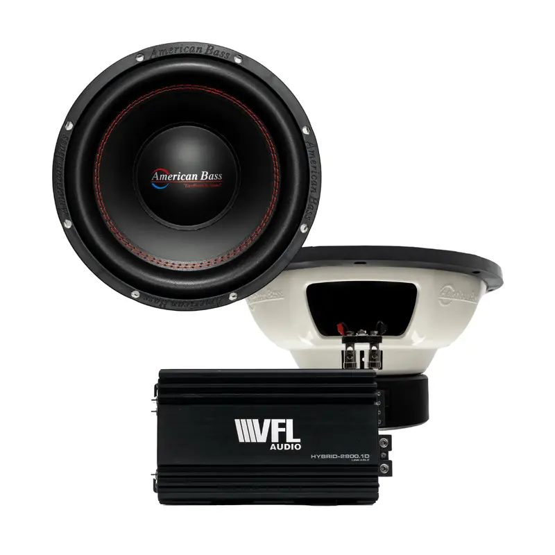 Power Pack: 2 Xo 1244 Subwoofers + Vfl Hybrid 2800.1 Amplifier 1