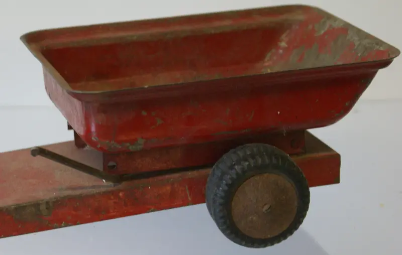 Pressed Steel Toy Dump.  Original Condition Part 11" 1