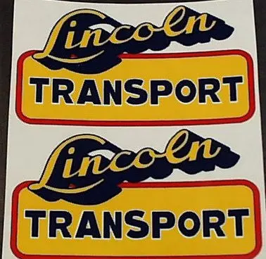 Pressed Steel Transport Truck Decals 1