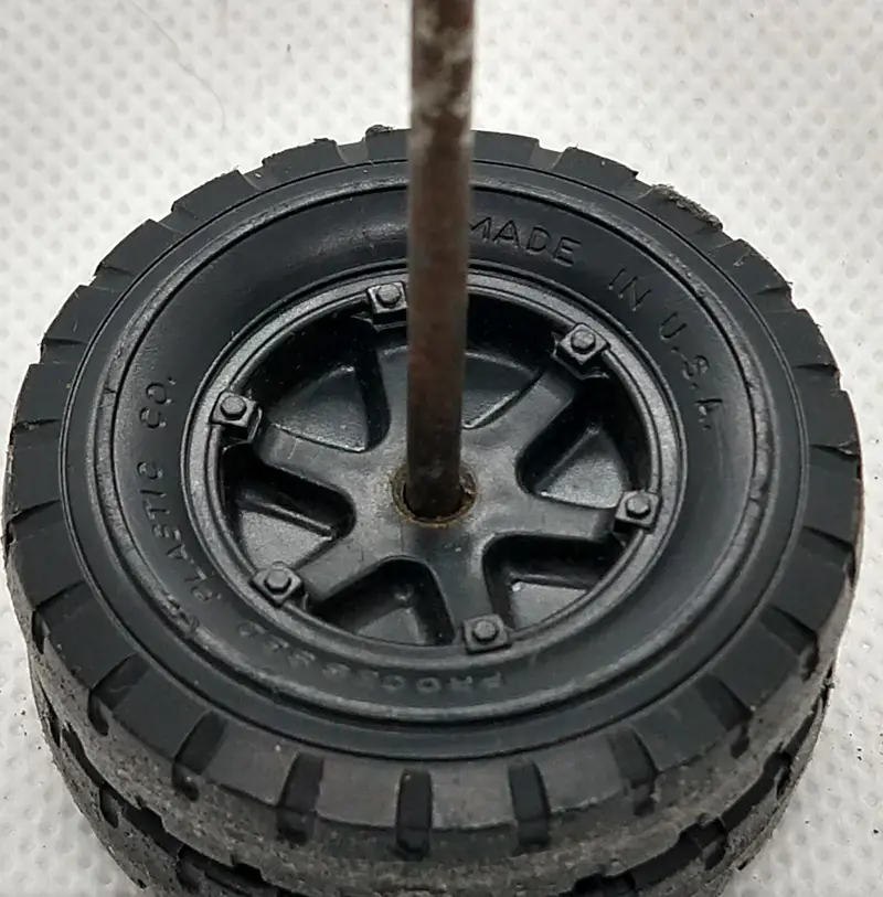 Processed Plastics Original 1-5/8" Wheels On Axle. 1