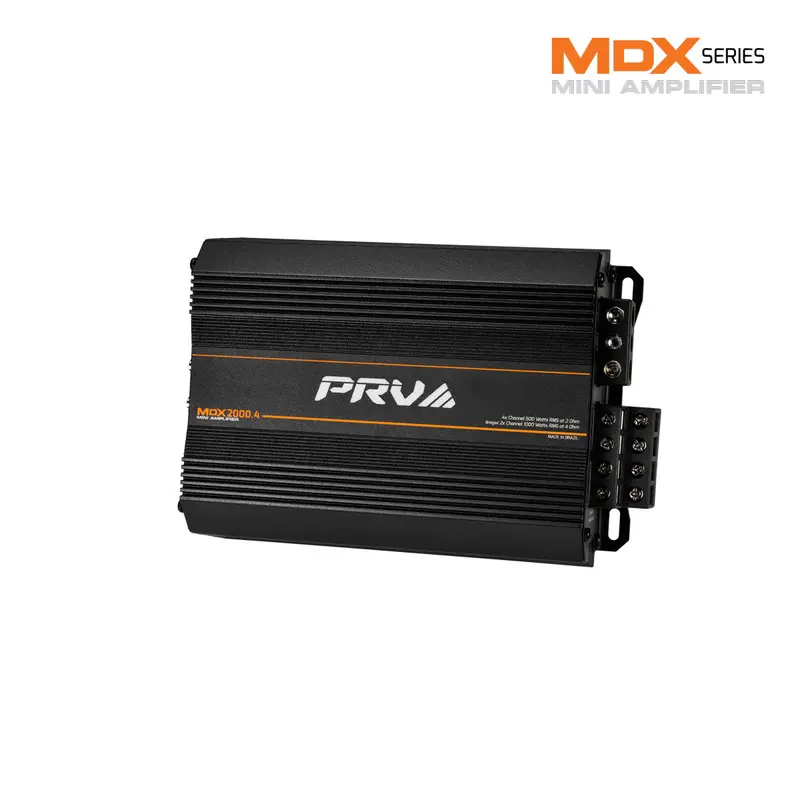 Prv Audio Mdx2000.4 4-Channel Full Range Mini Amplifier 2-Ohm 1