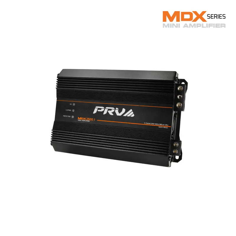 Prv Audio Mdx2500.1 2600W Rms Class D Monoblock Full Range Mini Amplifier 1-Ohm 1