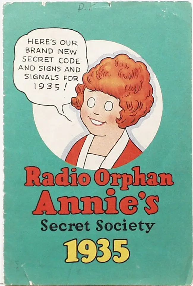 Radio Orphan Annie 1935 Secret Society Code Book 1