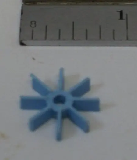 Robot Chest Gear 6/8" Dia Light Blue 1