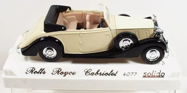 Rolls Royce Cabriolet 4077 Solido Age D'or 1:43 1