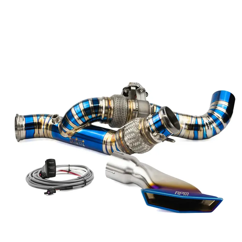 Rpm Can-Am Maverick R Titanium 3" E-Valve Mid Pipe / Electronic Dump Valve 1