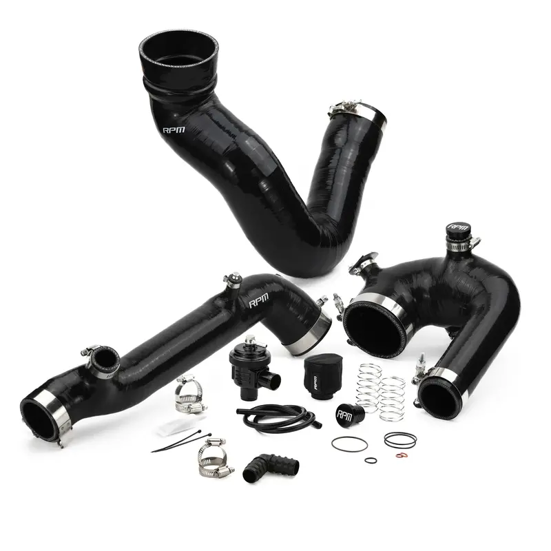 Rpm Polaris Rzr Xp Turbo, Turbo S Silicone Intake J-Tube, Charge Tube W/ Bov, & Intake Tube Kit 1