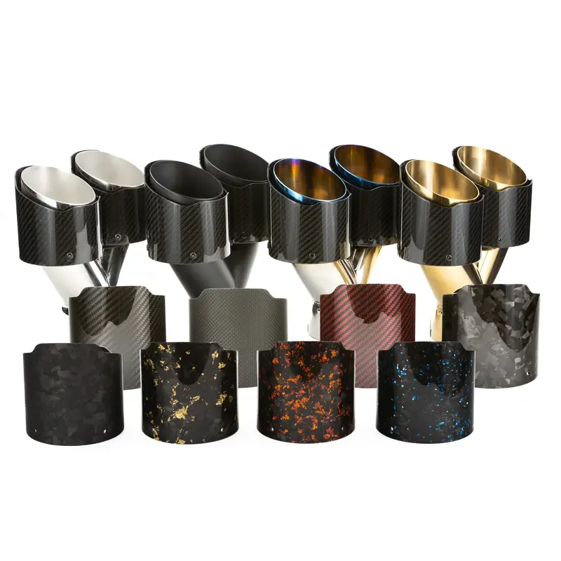Rpm Speed Utv Carbon / Colored Dual Exhaust Tips 1