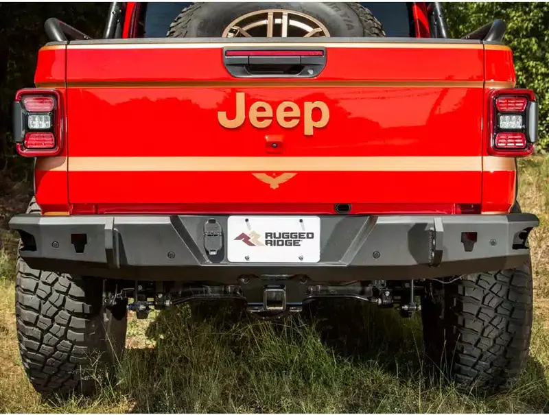 Rugged Ridge Hd Rear Bumper I '18- '24 Jeep Jl Wrangler/ '20- '24 Jeep Jt Gladiator 1