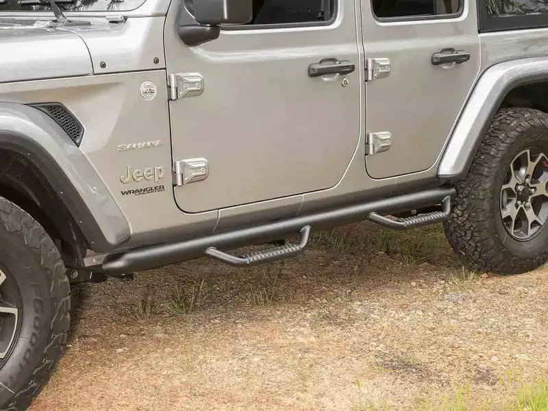 Rugged Ridge Spartan Nerf Bar Textured Black I '07- '18 Jeep Wrangler Jku 4 Door 1