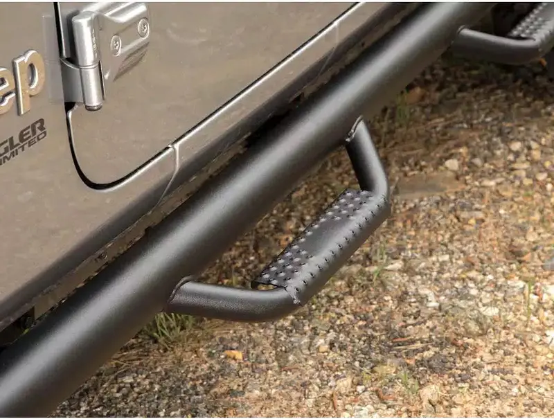 Rugged Ridge Spartan Nerf Bar Textured Black I '18- '24 Jeep Jlu Wrangler 4 Door 1
