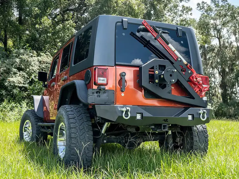 Rugged Ridge Xor Rear Bumper W/Swing Out Tire Carrier I '07- '18 Jeep Jk Wrangler 1