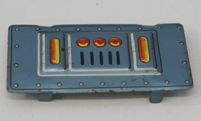 Sankei Space Tank Top Engine Access Cover X-5 Japan Tin Toy Battery Operated 1