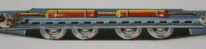 Sankei X-5 Space Tank Coverplate Japan Tin Toy 1