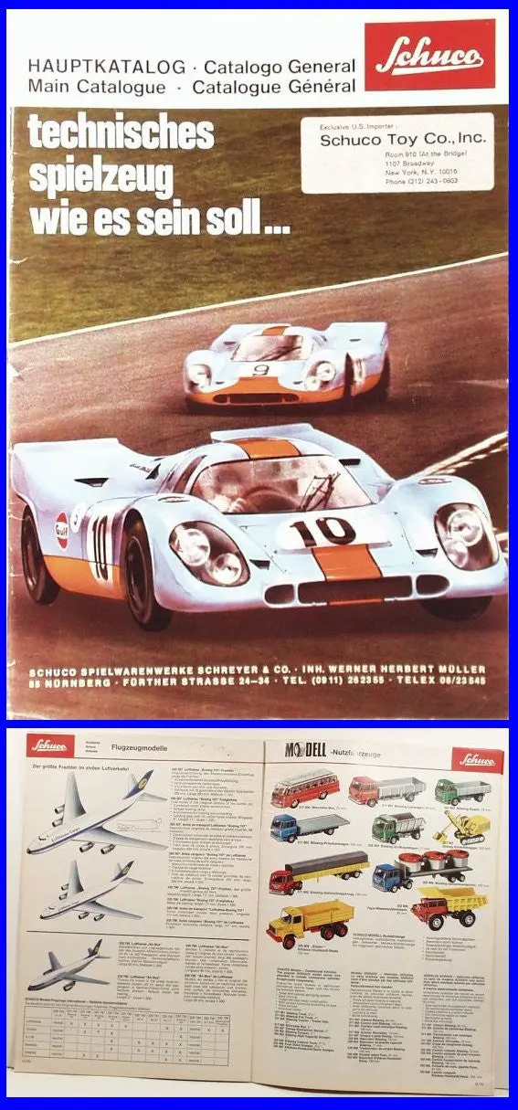 Schuco 1972 Full-Color Catalog 1