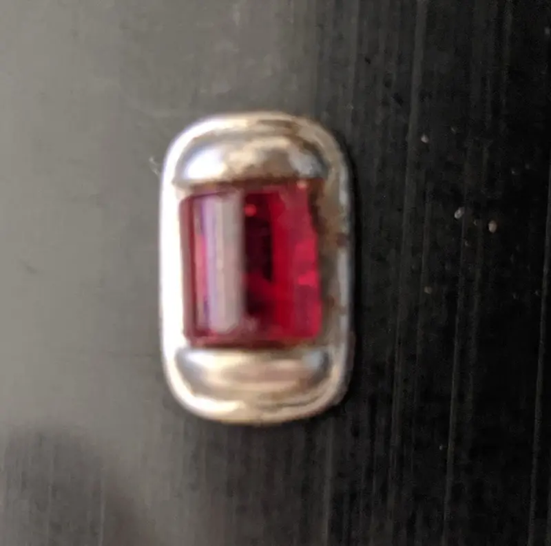 Schuco 5340 Alarm Car Tail Light  .48" X .31" 1