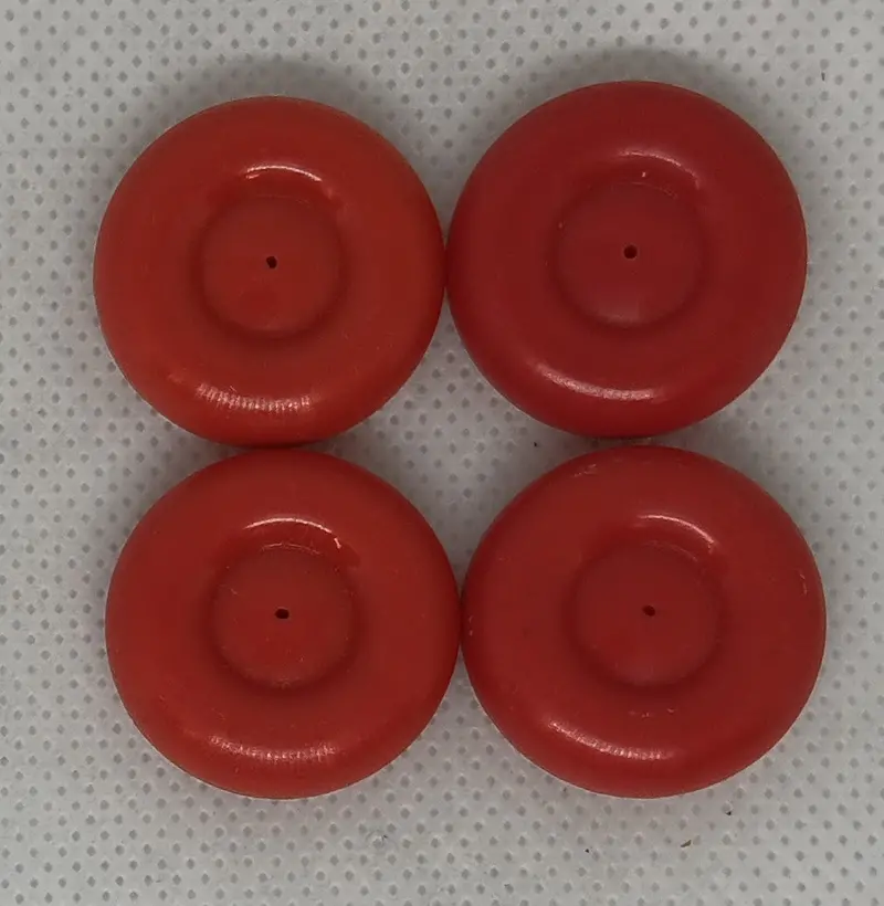 Set Of Four 1" Plastic Vintage Toy Wheels.  Color Your Choice. 1