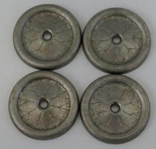 Set Of Four Stamped Metal Wheels For Arcade 1