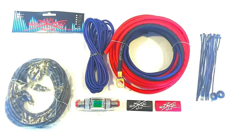 Sky High Car Audio 100% Copper Ofc 8Ga Amplifier Installation Kit 1