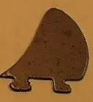 Small Rudder : Wyandotte Airplane. 1" X 3/4" 1