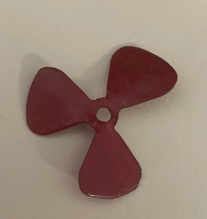 Small Three Blade Boat Prop. 1-1/8" 1