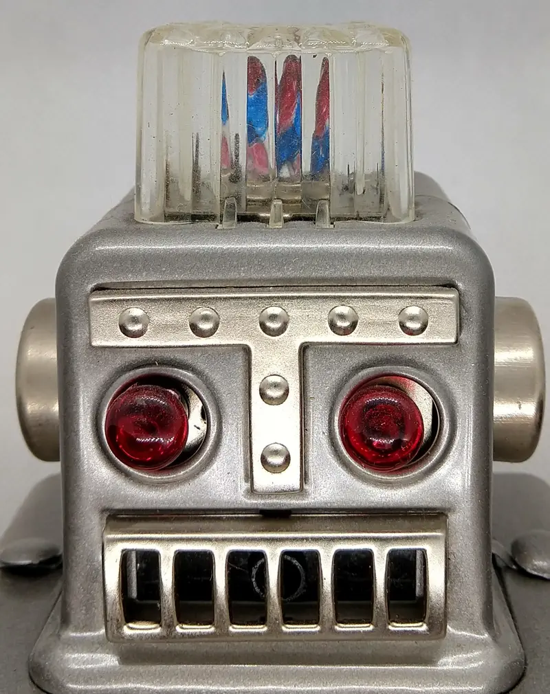 Smoking Spaceman Robot Vintage Toy Ear. 1