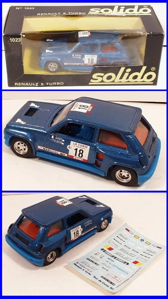 Solido #1023 Renault 5 Turbo Tour De Corse #18 1