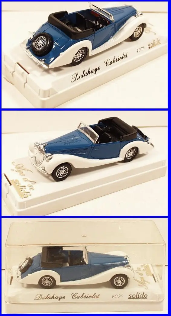 Solido Age D'or #4078 Delahaye Cabriolet 1