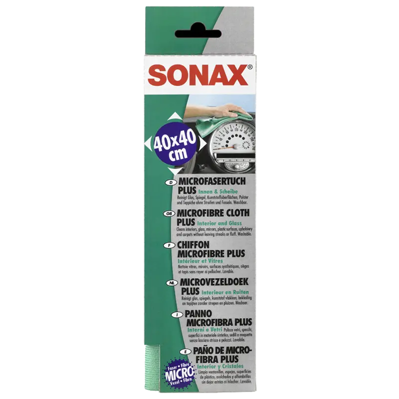 Sonax Green Microfibre + Glass Cloth 1