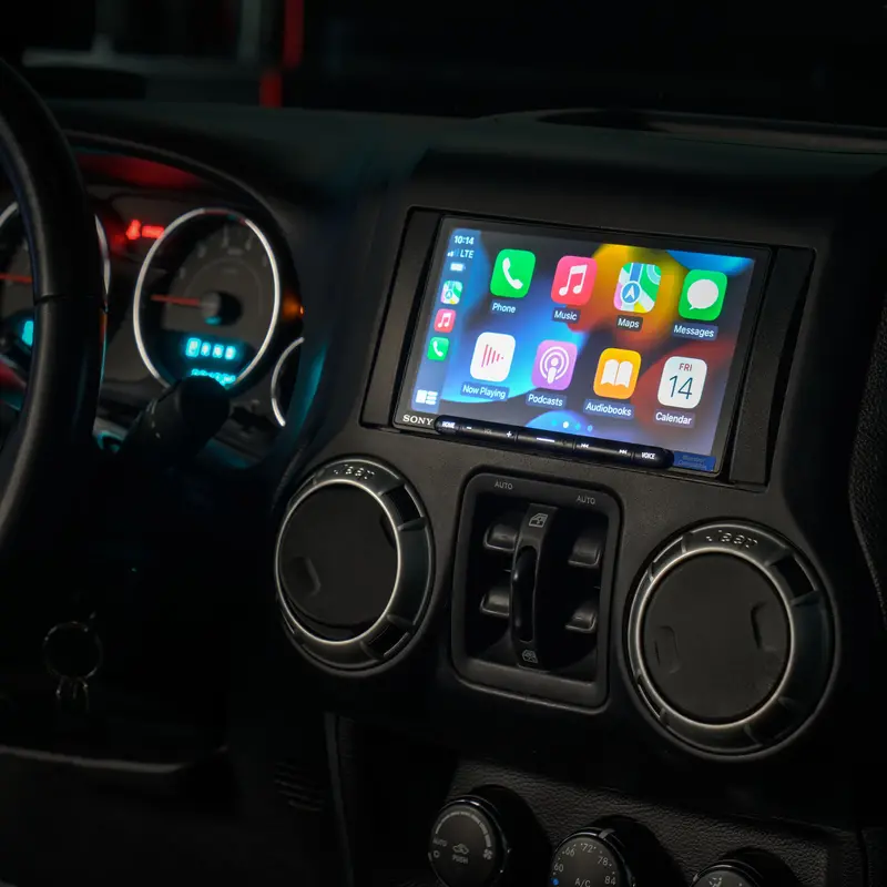 Sony Xav-Ax4000 Plug And Play Bundle | '07 - '18 Jk Wrangler 1