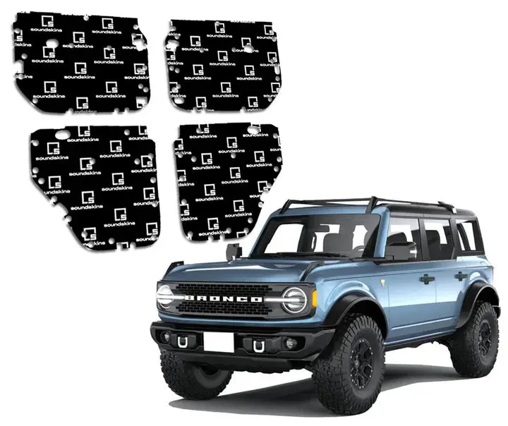 Soundskins Sound Deadening Kit (Ssk-Bronco4dr 4-Door) | '21- Current Ford Bronco 1