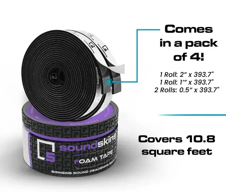 Soundskins Ssk-Tape | Foam Tape Sound Deadening Kit | Universal Fitment 1