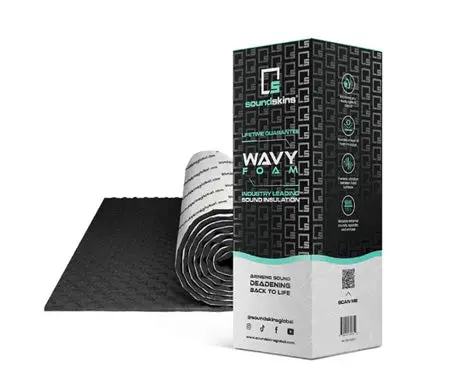 Soundskins Ssk-Wavy | Wavy Foam Sound Deadening Kit Lightweight Closed Cell Foam Mat | Universal Fitment 1